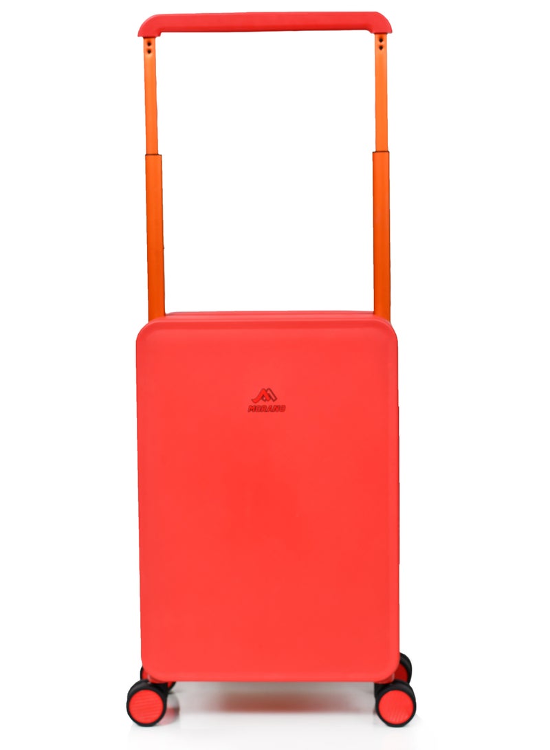 مورانو حقيبة سفر متينة للجنسين من Morano خفيفة الوزن، حقيبة باربع بعجلات دوارة مع قفل مدمج من TSA (أحمر, Carry-On 20-Inch) مقاسات  طول 35 سم*عرض 21سم*إرتفاع 49سم - Image 2