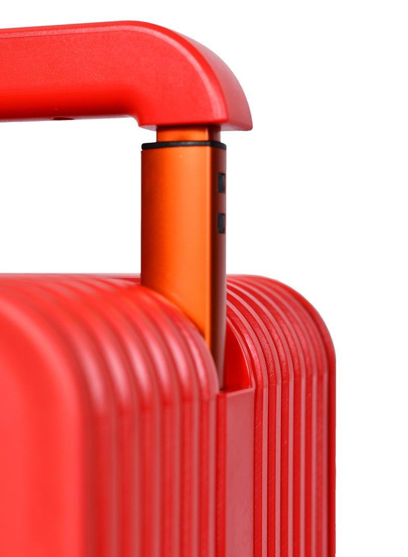 مورانو حقيبة سفر متينة للجنسين من Morano خفيفة الوزن، حقيبة باربع بعجلات دوارة مع قفل مدمج من TSA (أحمر, Carry-On 20-Inch) مقاسات  طول 35 سم*عرض 21سم*إرتفاع 49سم - Image 3