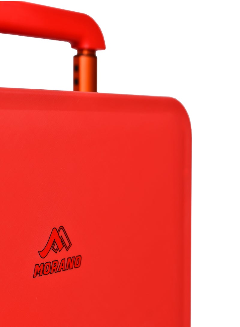 مورانو حقيبة سفر متينة للجنسين من Morano خفيفة الوزن، حقيبة باربع بعجلات دوارة مع قفل مدمج من TSA (أحمر, Carry-On 20-Inch) مقاسات  طول 35 سم*عرض 21سم*إرتفاع 49سم - Image 4