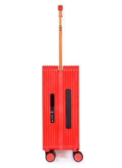 MORANO Lightweight modern Morano travel bag made of hard polycarbonate material Red Size: 35 cm x 21 cm x 49 cm  - Image 5