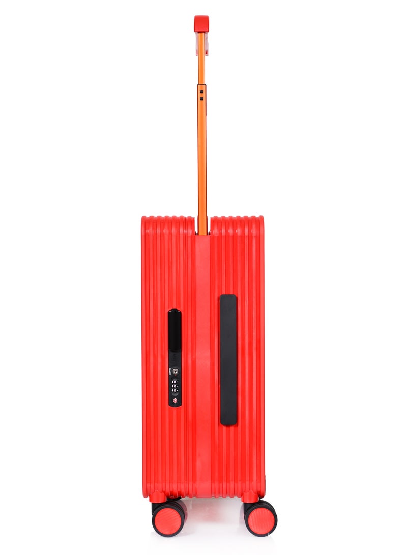مورانو حقيبة سفر متينة للجنسين من Morano خفيفة الوزن، حقيبة باربع بعجلات دوارة مع قفل مدمج من TSA (أحمر, Carry-On 20-Inch) مقاسات  طول 35 سم*عرض 21سم*إرتفاع 49سم - Image 5