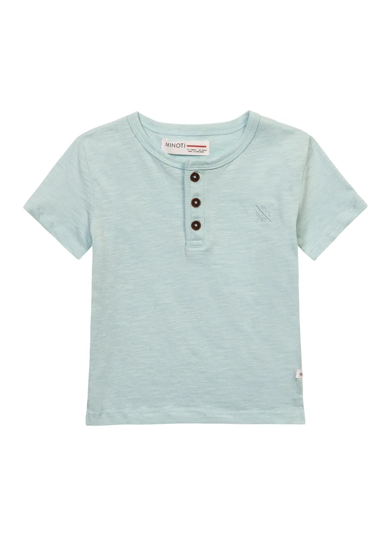 MINOTI Kids Boys  Classic T-Shirt With Buttons