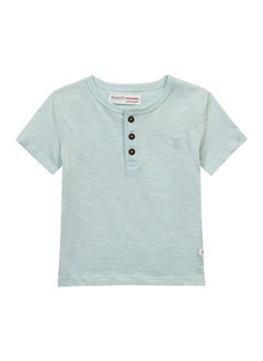MINOTI Kids Boys  Classic T-Shirt With Buttons  - Image 1