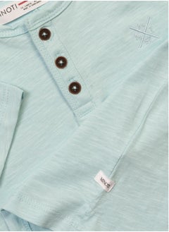 MINOTI Kids Boys  Classic T-Shirt With Buttons  - Image 3