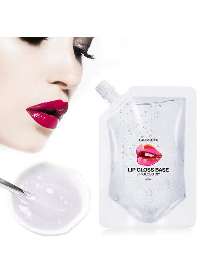 Bericher Transparent Lip Gloss ，Moisturize Lip Gloss Base Lip Gloss Base Oil Material Lip Makeup Primers Primer For Diy Handmade Lip Balms Lip Gloss 1.69Fl.Oz(1 Pcsclear) - Image 4