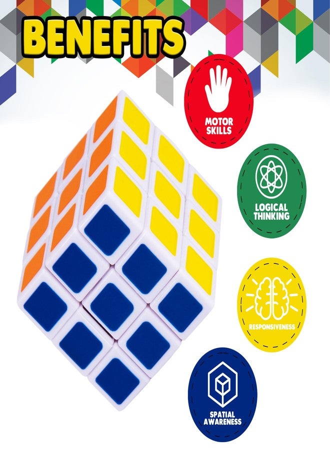 ArtCreativity طقم مكعبات روبيكس مصغرة 48 حبة - مكعبات فidget محمولة للغاية للأطفال والبالغين - لغز ثلاثي الأبعاد للتسلية، تخفيف التوتر، والتعلم - هدايا حفلات الألغاز المصغرة - Image 5