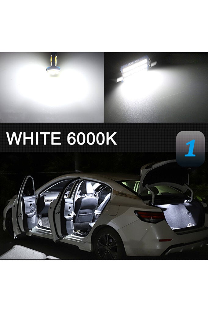 ريحني J11 (2014-2023) أضواء داخلية LED بيضاء بحجم 11P 6000K لسيارة كانبوس لنيسان قشقاي J10 J11 2007-2011 - Image 3