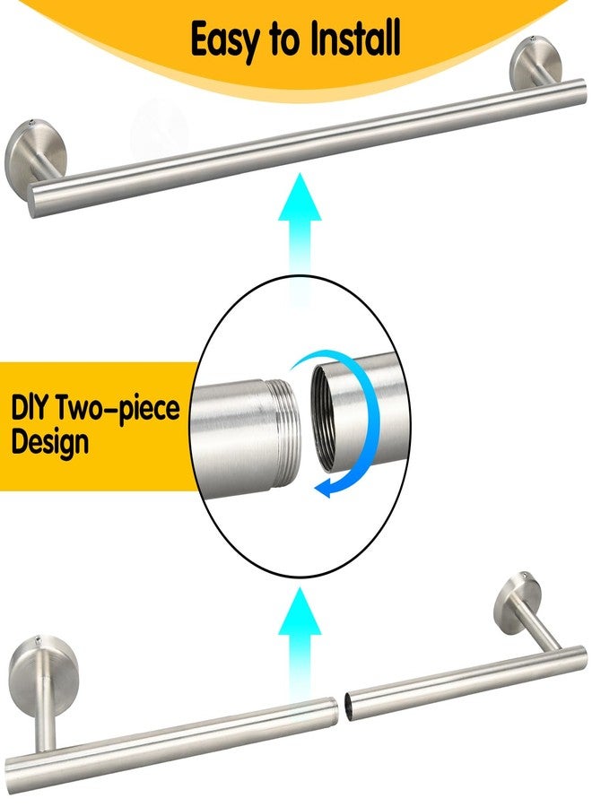 LFSEMINI 24 Inch Towel Bar for Bathroom Wall, Stainless Steel Towel Rack Wall Mounted(1 Pack, Brushed Nickel) - Image 3