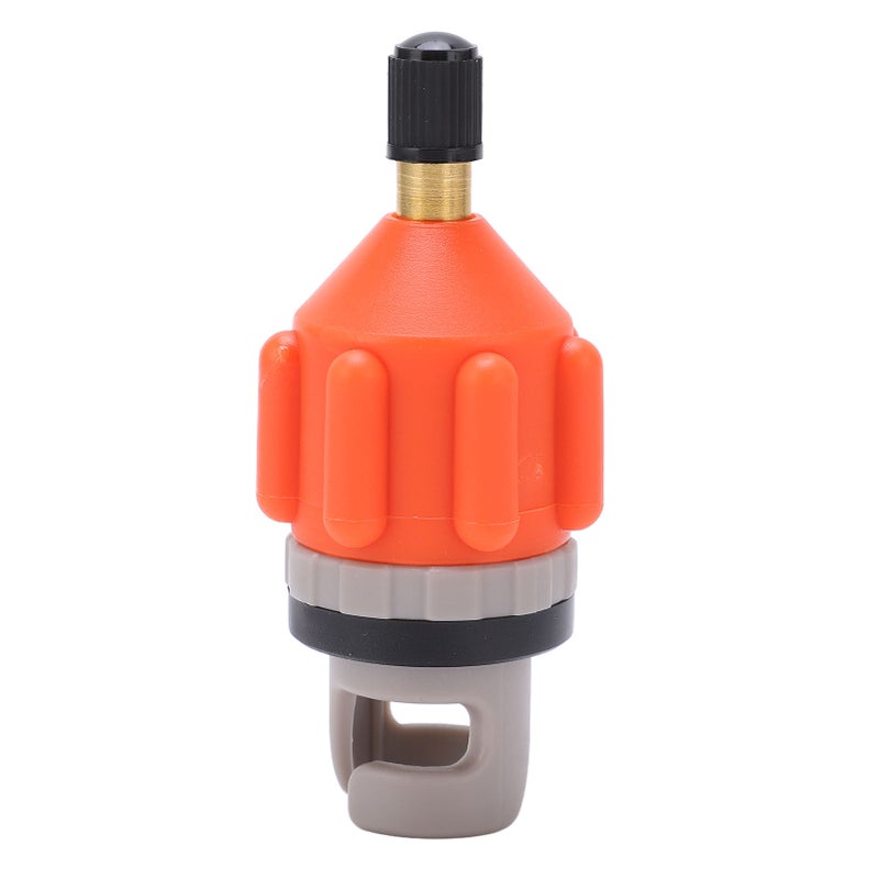 Paddle Board Pump Adapter 7.8cm X 2cm Orange Nylon Leakproof Durable - Threaded Connection Sealed Air Pump Adapter for Paddle Boards Assault Boats Rubber Boats - Image 1