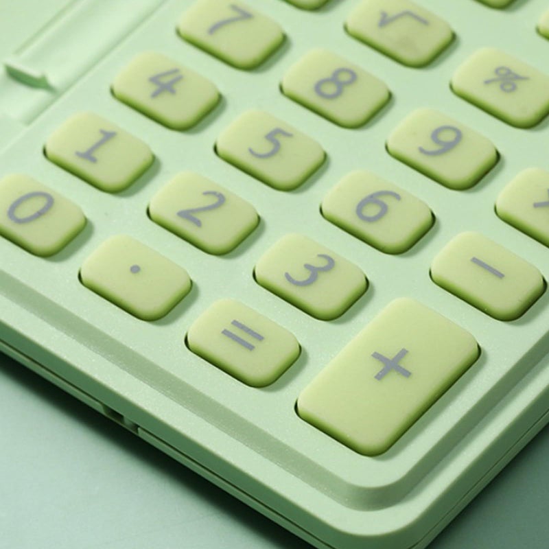 Blue Pastel 8 Digit Pocket Calculator With Ergonomic Buttons For School - Image 3