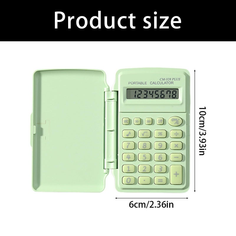 Blue Pastel 8 Digit Pocket Calculator With Ergonomic Buttons For School - Image 4