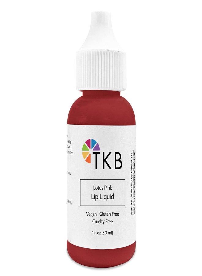 TKB Trading, LLC TKB Lip Liquid Color | Liquid Lip Color for TKB Gloss Base, DIY Lip Gloss, Pigmented Lip Gloss and Lipstick Colorant, Made in USA (1floz (30ml), Lotus Pink) - Image 1