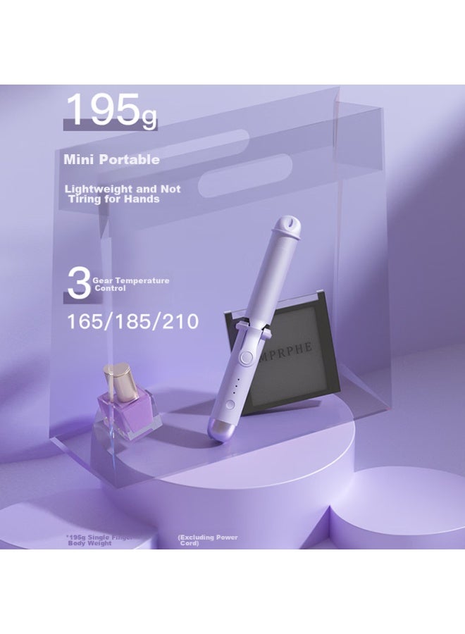 Riwa Curling Iron, Dual-use, Large Curl, Multifunctional, Curl And Straight Hair Styler, Straight Curl Dual-use, Mini Portable, Auto Shut-off, Curling Iron, Straight Hair Iron Rb-8125 - Image 2
