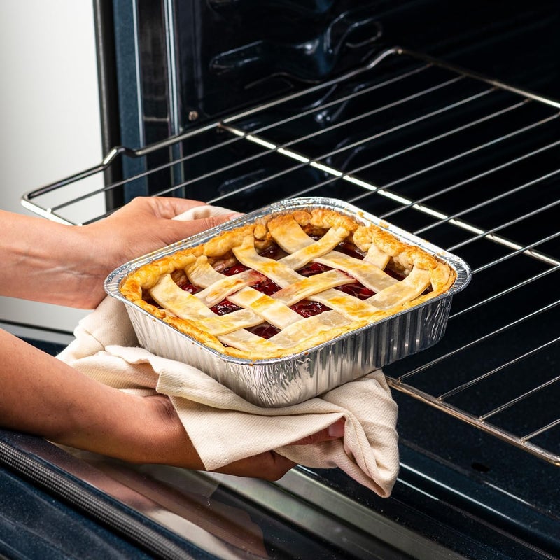 Gusto [25 Sets 8-Inch Square Foil Pans with Lids - Disposable Food Containers, Aluminum Foil Pans For Baking, Cooking, Storing and Preparing Food (Formerly Comfy Package) - Image 5
