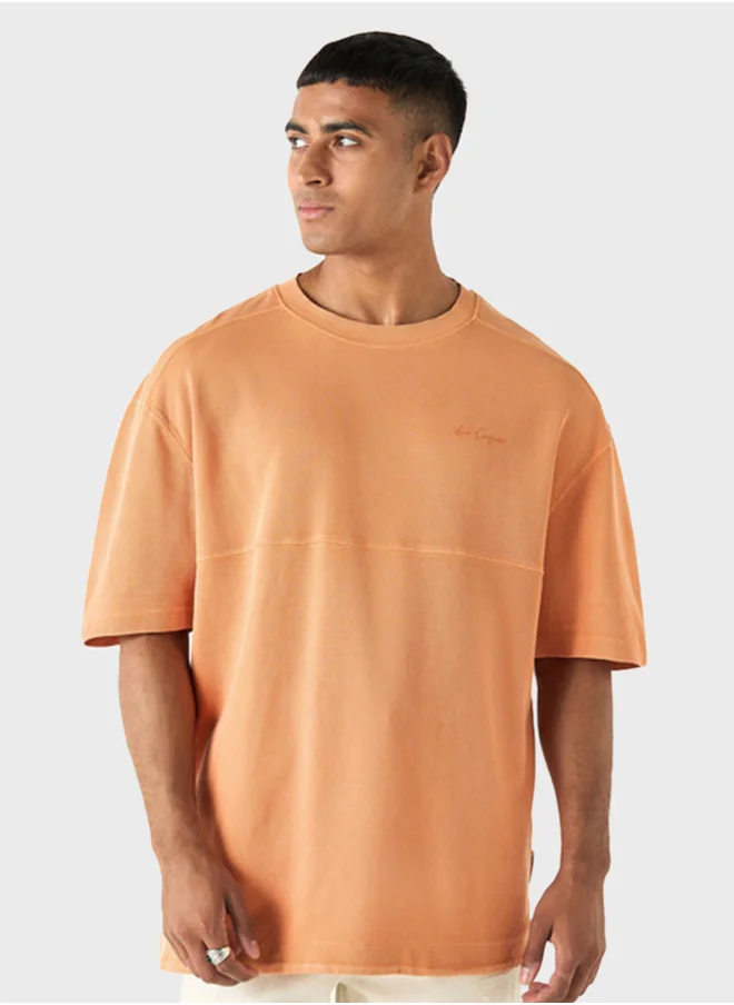 لي كوبر Ribbed Crew Neck T-Shirt