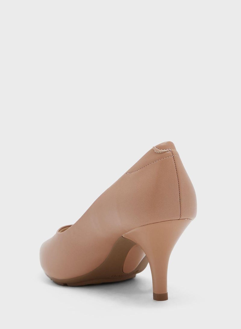 MODARE Pointed Toe Low Heel Pumps - Image 3