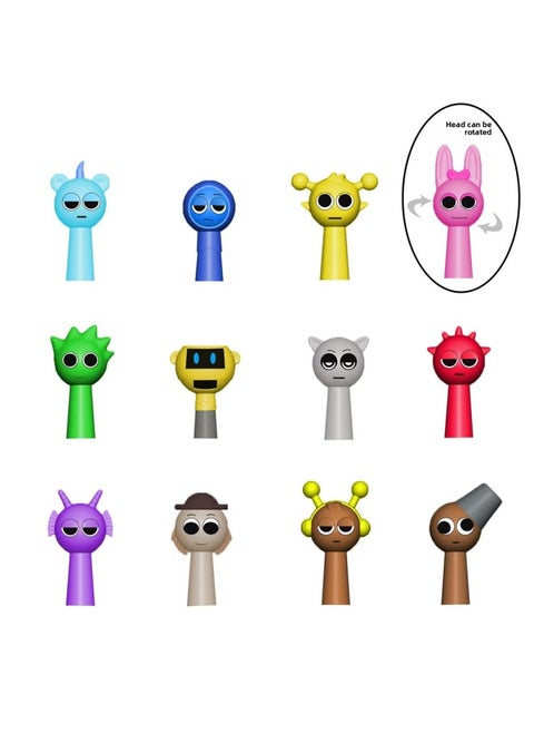 Rhythm Box Hand-made Doll Depler Simon Jeven Music Game Peripheral Model Ornaments-Color:12 Types Of Rhythm Boxes [bag]