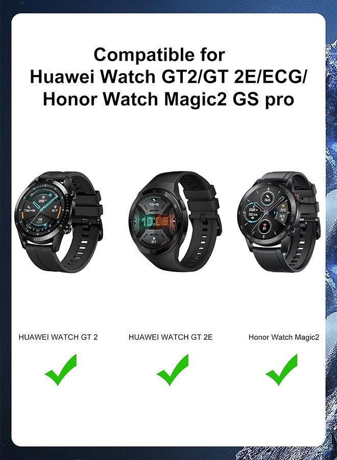Tersely 2Pcs Magnetic USB Charger Cable, Fast Charging Cable Dock For Huawei Watch GT2/GT 2E/ECG, for Honor Watch Magic2 GS pro Smart Watch Accessories - Image 2