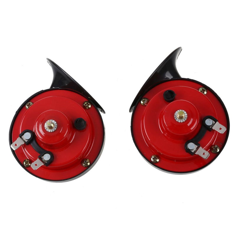 2PCS 12 V Universal Double Tone Horn Car Motorcycle Air Horn Loud Electric Snail Horn Waterproof Horn High/Low Tune - Image 1