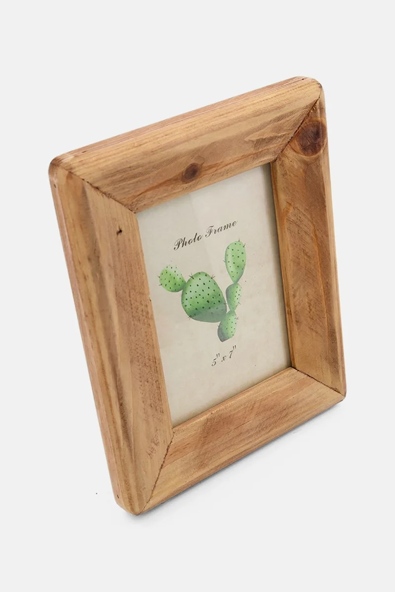Muy Mucho Wooden Photo Frame, Beige