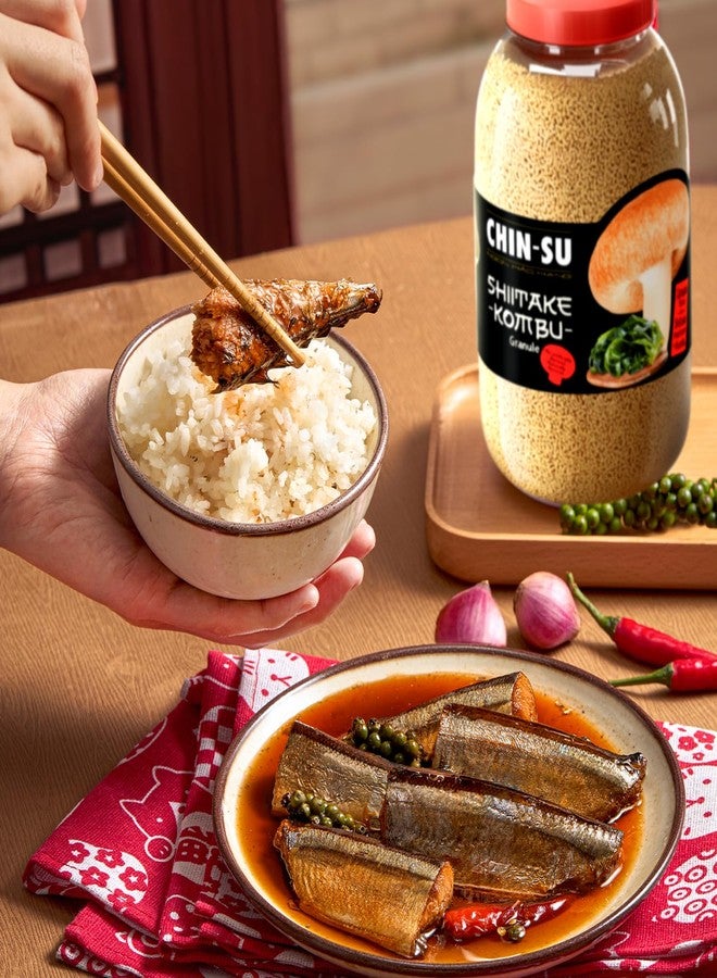 CHIN-SU تشين-سو حبيبات فطر شيتاكي وكومبو، عبوة 450 غرام، مسحوق توابل طبيعي، 15.87 أونصة - Image 4