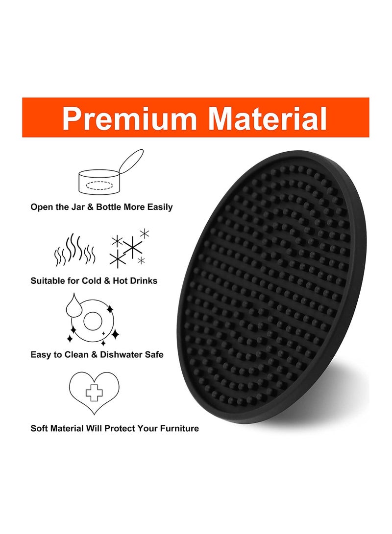 6-Piece Silicone Furniture Tabletop Protection Coaster for Wooden Table Coffee Table Glass  - Image 2