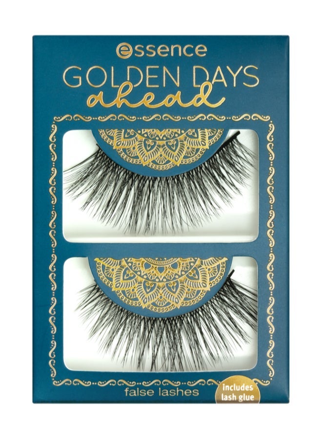 Essence Pink Is The New Black Colour-Changing Click & Go Nails 01 Show Your Pink Side & Golden Days Ahead False Lashes Focus On The Gold! & Magnetic Lashes Storage Case Black/Pink Bundle - Image 3