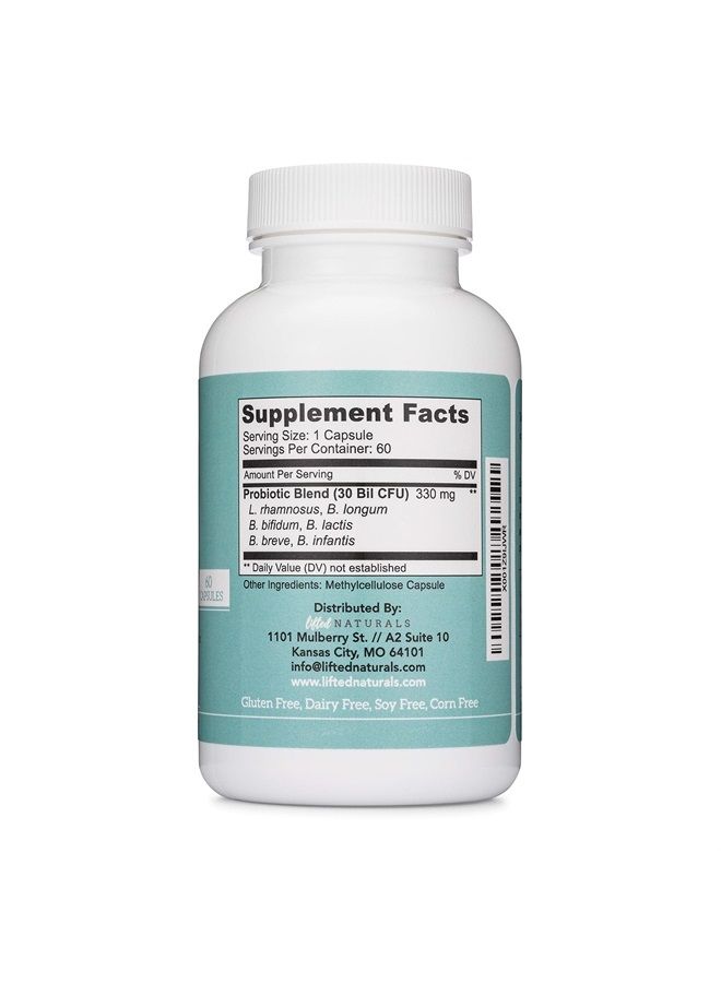 Probiotics - Mood Super Strains Probiotic - Naturally Supports Digestion & Mood - Histamine-Free Probiotics w/L Rhamnosus GG, Shelf Stable Probiotic Supplement, 60 Day Supply, Non-GMO, Vegan