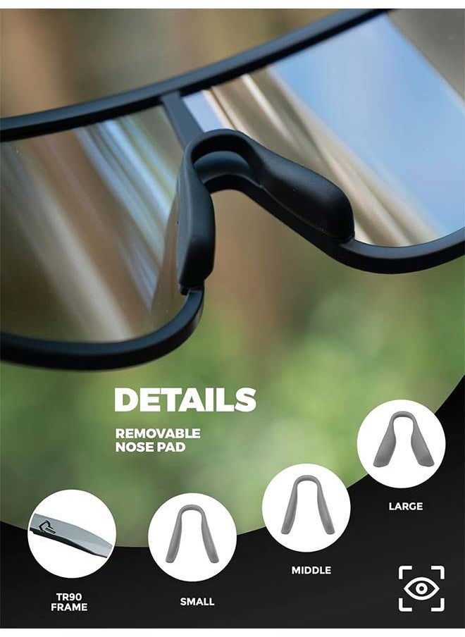 Rockbros ROCKBROS Photochromic Sunglasses for Men Women Cycling Glasses UV Protection Sports Sunglasses  - Image 4
