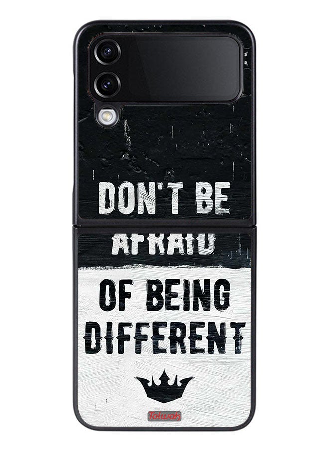 Tolwak Samsung Galaxy Z Flip 4 Protective Case Cover Do Not Be Afraid Of Being Different - Image 1