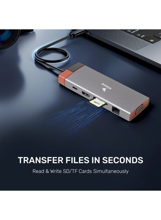 10 IN 1 MULTIFUNCTIONAL USB C HUB DOCKING STATION - Image 3