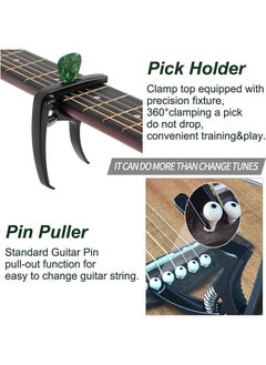 LENND Wooden guitar tuning clip, three in one multifunctional metal tuning clip, ukulele universal tuning, clip instrument accessories  - Image 5