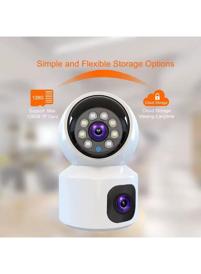 GEEK SPACE 4G Smart Security Camera Dual Lens 360° Pan Tilt Indoor Home Camera, Wireless CCTV Surveillance Camera with AI Human Detection, Smart Motion Tracking, Full Color & Infrared Night Vision, Two-Way Audio Talk, Built-in Microphone and Speaker, Mobile App Remote Viewing, Live Video Streaming, Motion Alert Notifications, Cloud & SD Card Storage Support, SIM Card Enabled 4G Connectivity, Remote Playback, Wide Angle Coverage, Auto Tracking, HD Indoor Security Camera for Home, Apartment, Office, Shop, Baby Monitoring, Pet Camera, Elderly Care, Classroom, Garage, Warehouse, Smart Home Surveillance System, Easy Installation, Continuous Recording, Crystal Clear Video Quality, Reliable Indoor CCTV Monitoring Solution - Image 5