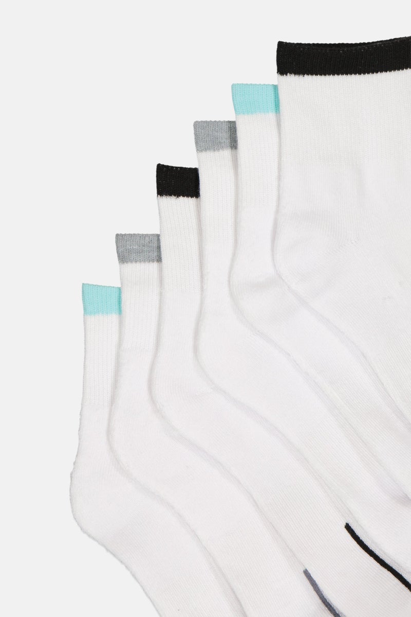 clarks Women 6 Pair Brand Logo Chaussettes Socks, Multicolor - Image 2