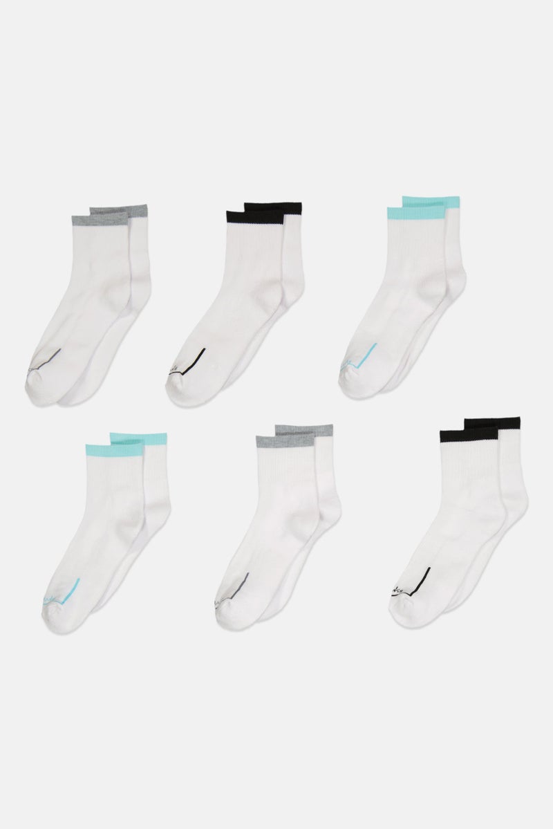 clarks Women 6 Pair Brand Logo Chaussettes Socks, Multicolor - Image 3