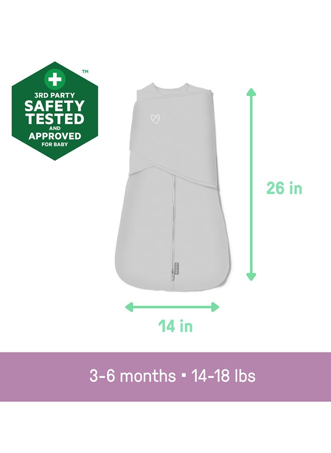 SwaddleMe - Summer Infant by Ingenuity Arms Free Convertible Swaddle - Happy Elephant, 3 - 6 Months - Image 1
