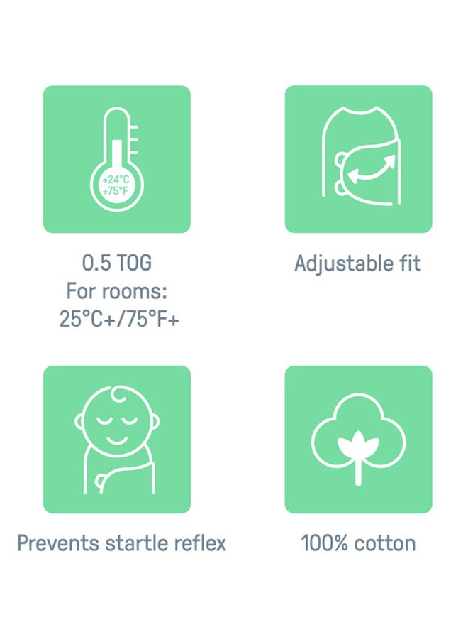 SwaddleMe - Summer Infant by Ingenuity Arms Free Convertible Swaddle - Happy Elephant, 3 - 6 Months - Image 1
