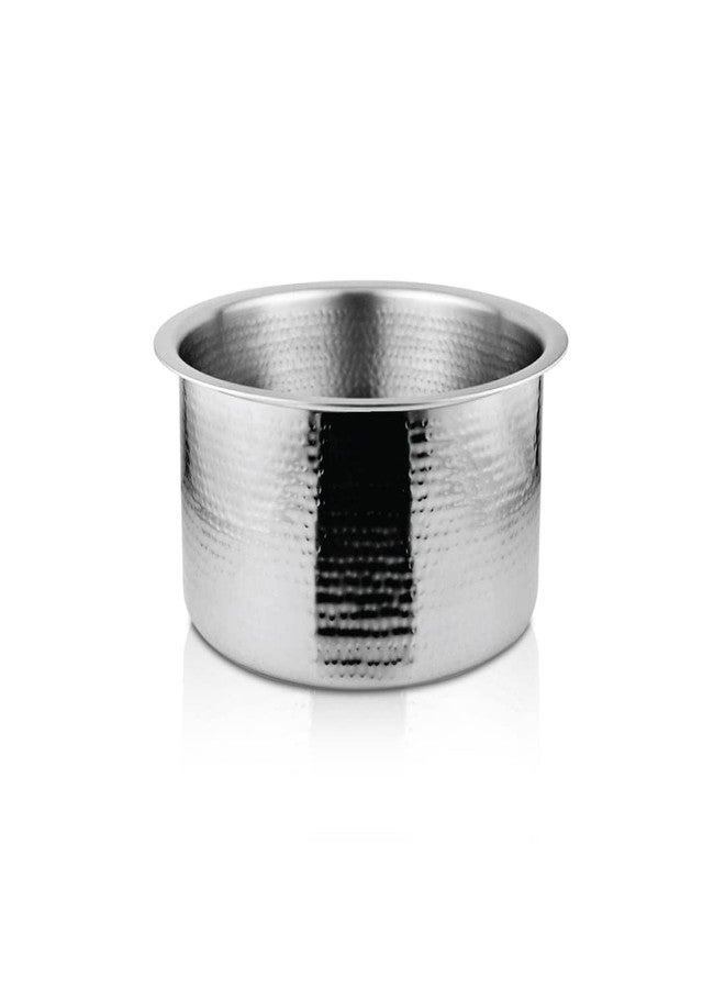 Shri & Sam Stainless Steel Heavy Weight Hammered Patila, 1.5 mm,16 cm - Image 1