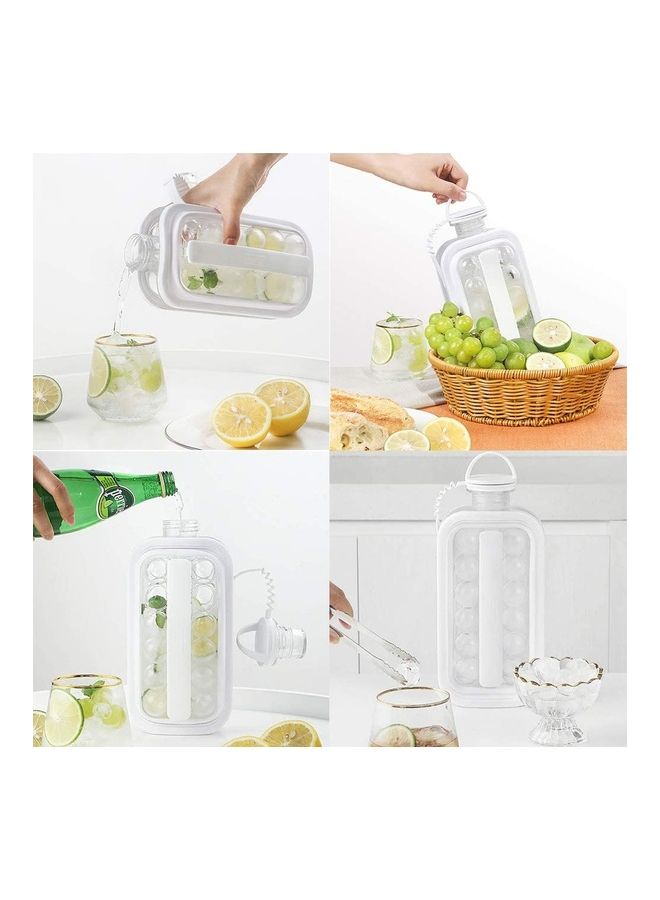 NIBEMINENT Foldable Ice Cube Molds With Lid B125 White - Image 4