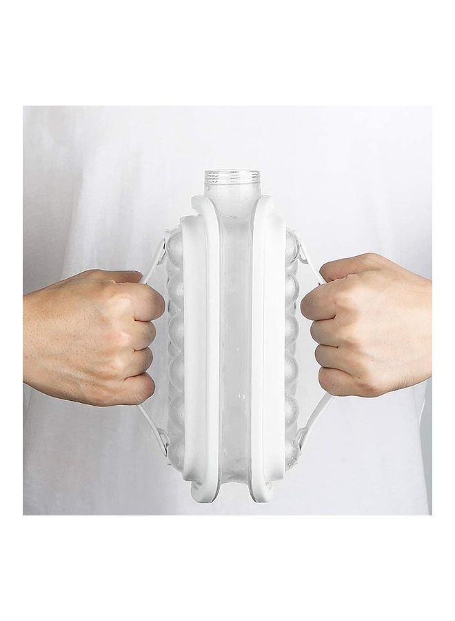 NIBEMINENT Foldable Ice Cube Molds With Lid B125 White - Image 2