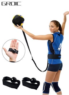 GROIC Volleyball Spike Trainer, Adjustable Volleyball Training Equipment Aid, Volleyball Spike Training System Improves Serving, Jumping, Arm Swing Mechanics and Spiking Power  - Image 1