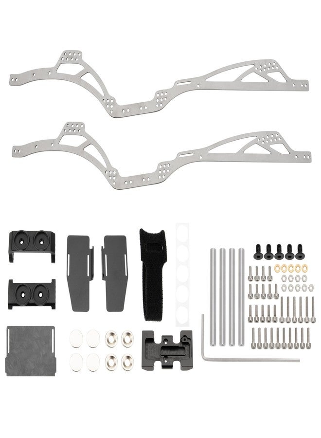 MEUS RACING هيكل MEUS RACING SCX24 LCG TC4 من التيتانيوم لترقيات سيارة الزحف Axial SCX24 1/24 RC (Dead90) - Image 1