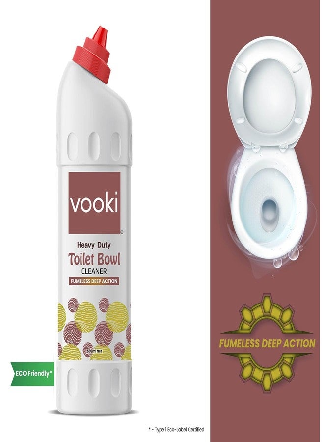Vooki Heavy Duty Toilet Bowl Cleaner Fumeless Deep Action liquid, Home and Commercial Use - 500 ml (Pack of 1) - Image 2