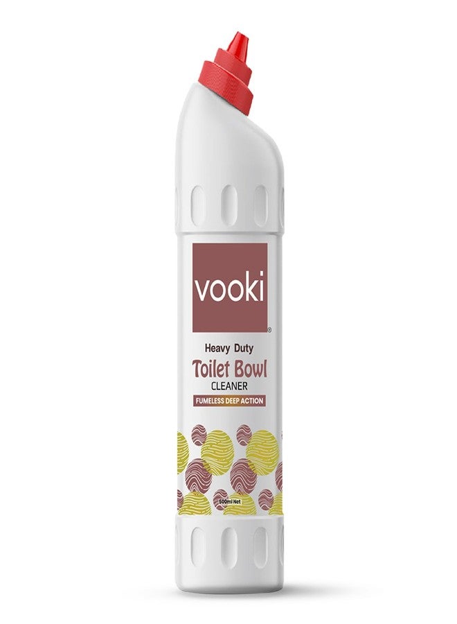 Vooki Heavy Duty Toilet Bowl Cleaner Fumeless Deep Action liquid, Home and Commercial Use - 500 ml (Pack of 1) - Image 1