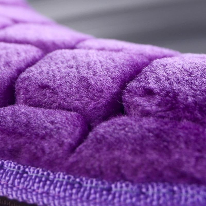 Plush Toilet Seat Cover: Purple, Thick Warm Cushion With PU Waterproof Backing - Quick Zipper Installation, Universal Fit For U/O/V-Shaped Seats For Home Bathroom, Elderly And Expecting Parents - Image 3