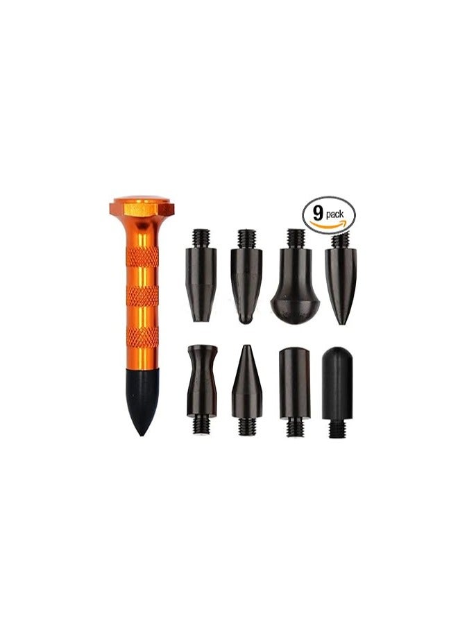 general GS DIY Paintless Dent Repair Kit Metal Tap Down Pen with 9 Heads Tips Dent Removal Tools - Image 1