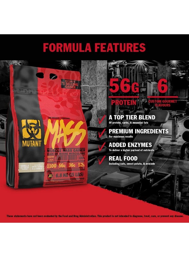 ميوتانت مسحوق بروتين Mutant Mass لزيادة الوزن - مسحوق بروتين عالي السعرات الحرارية لزيادة الكتلة العضلية - شوكولاتة ثلاثية - 5 أرطال - Image 4