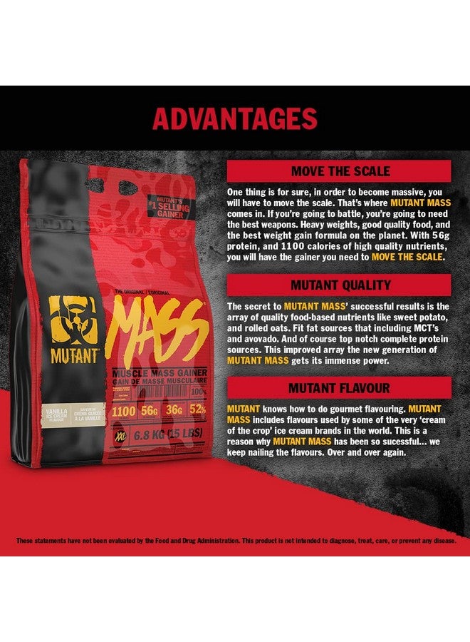 ميوتانت مسحوق بروتين Mutant Mass لزيادة الوزن - مسحوق بروتين عالي السعرات الحرارية لزيادة الكتلة العضلية - شوكولاتة ثلاثية - 5 أرطال - Image 3