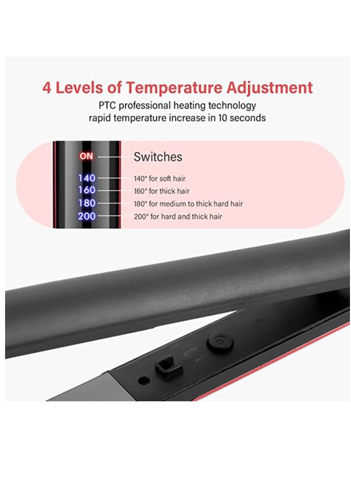 ام اس مكواة فرد الشعر والعناية بالشعر باستخدام مكواة مسطحة مزدوجة الجهد للأيونات السالبة للشعر - Image 4