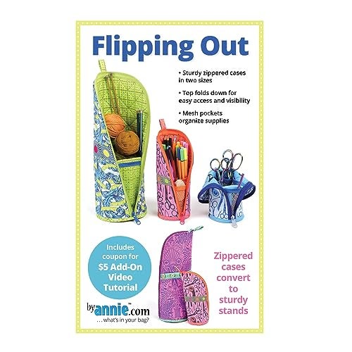 Annie by Annie Flipping Out Zippered Cases Sewing Pattern - Image 1
